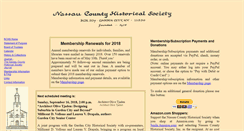 Desktop Screenshot of nassaucountyhistoricalsociety.org
